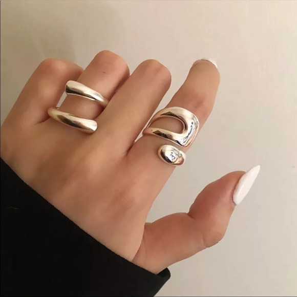 New Sterling Silver Statement Wrap Ring - Picture 1 of 9